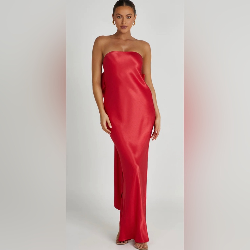 Meshki Rochelle Satin Maxi Dress